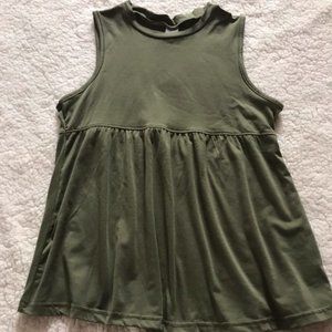 Green Peplum top
